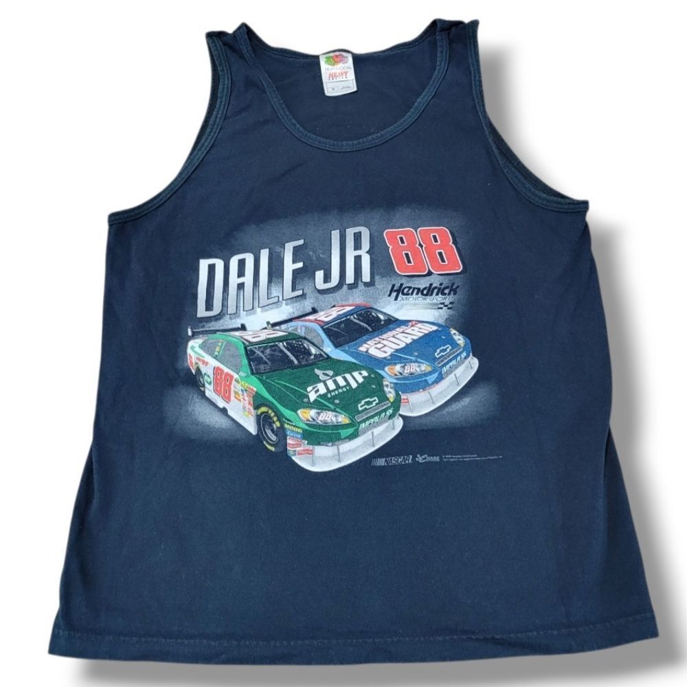 2008 NASCAR Dale Earnhardt Jr 88 Shirt Size Medium By Fruit Of The Loom Tank Top